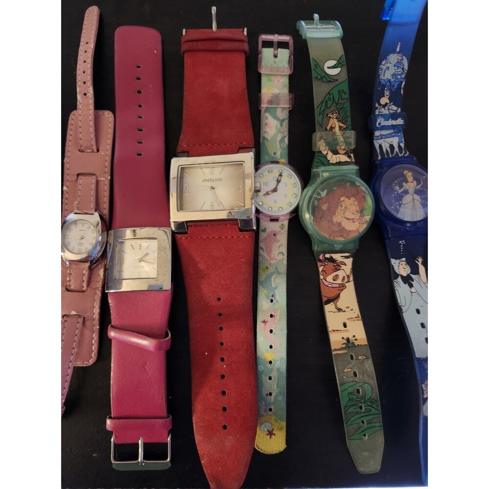 Watch Mix Lot 6 Pieces for Parts Repair Untested